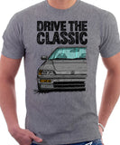 Drive The Classic Honda CRX 2nd Gen. T-shirt in Heather Grey Color.