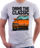 Drive The Classic Honda CRX 2nd Gen JDM . T-shirt in White Color.