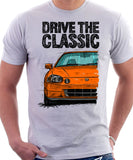 Drive The Classic Honda Del Sol CRX Early Model. T-shirt in White Color.