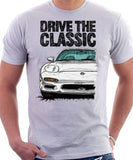 Drive The Classic Mazda RX7 FD Early Model. T-shirt in White Color