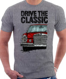 Drive The Classic Mercedes W108/109 Late Model Hallogen T-shirt in Heather Grey Colour