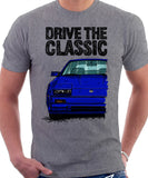 Drive The Classic Nissan 300ZX Z31 Early Model (Colour Bumper). T-shirt in Heather Grey Colour.