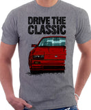 Drive The Classic Nissan 300ZX Z31 Early Model (Colour Bumper). T-shirt in Heather Grey Colour.