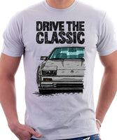 Drive The Classic Nissan 300ZX Z31 Early Model (Colour Bumper). T-shirt in White Colour