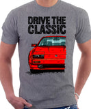 Drive The Classic Nissan 300ZX Z31 Late Model. T-shirt in Heather Grey Colour.