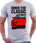 Drive The Classic Nissan 300ZX Z31 Late Model. T-shirt in White Colour.