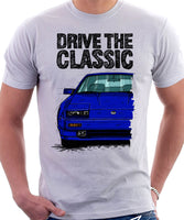 Drive The Classic Nissan 300ZX Z31 Late Model. T-shirt in White Colour.