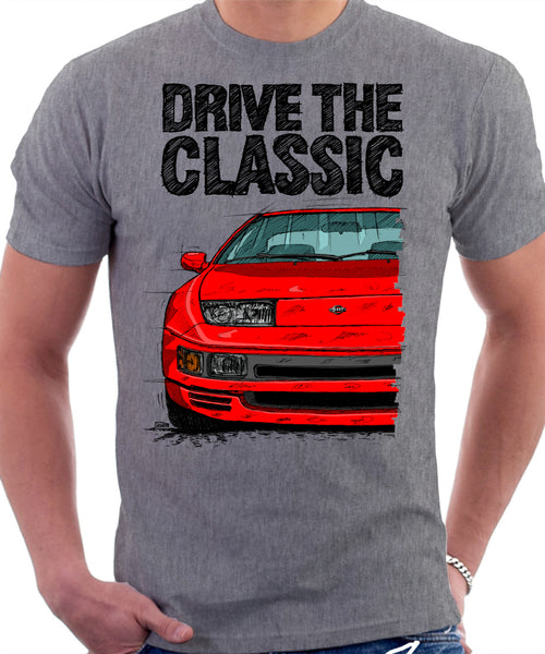 Drive The Classic Nissan 300ZX Z32 Early Model. T-shirt in Heather Grey Colour