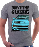 Drive The Classic Nissan 300ZX Z32 Early Model. T-shirt in Heather Grey Colour