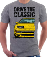 Drive The Classic Nissan 300ZX Z32 Early Model. T-shirt in Heather Grey Colour