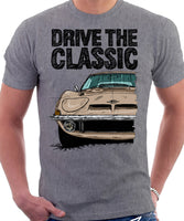 Drive The Classic Opel GT. T-shirt in Heather Grey Colour