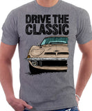 Drive The Classic Opel GT. T-shirt in Heather Grey Colour