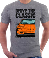 Drive The Classic Pontiac Fiero Aero Package. T-shirt in Heather Grey Colour