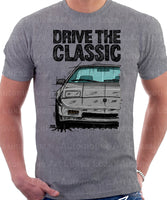 Drive The Classic Pontiac Fiero Aero Package Colour Bottom. T-shirt in Heather Grey Colour