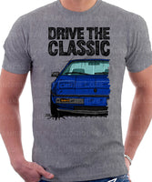 Drive The Classic Pontiac Fiero Early Model. T-shirt in Heather Grey Colour