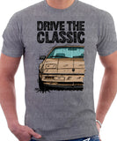 Drive The Classic Pontiac Fiero Late Model. T-shirt in Heather Grey Colour