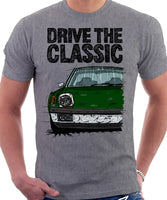 Drive The Classic Porsche 914 Chrome Bumper. T-shirt in Heather Grey Colour