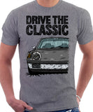 Drive The Classic Porsche 914 Chrome Bumper. T-shirt in Heather Grey Colour