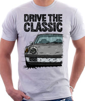 Drive The Classic Porsche 914 Chrome Bumper. T-shirt in White Colour