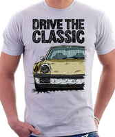 Drive The Classic Porsche 914 Chrome Bumper. T-shirt in White Colour