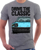 Drive The Classic Porsche 914 Rubber Bumper. T-shirt in Heather Grey Colour