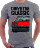 Drive The Classic Porsche 914 Rubber Bumper. T-shirt in Heather Grey Colour