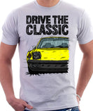 Drive The Classic Porsche 914 Rubber Bumper. T-shirt in White Colour