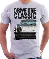 Drive The Classic Porsche 914 Rubber Bumper. T-shirt in White Colour