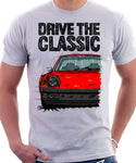 Drive The Classic Porsche 914 Rubber Bumper. T-shirt in White Colour