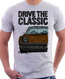 Drive The Classic Porsche 914 Rubber Bumper. T-shirt in White Colour