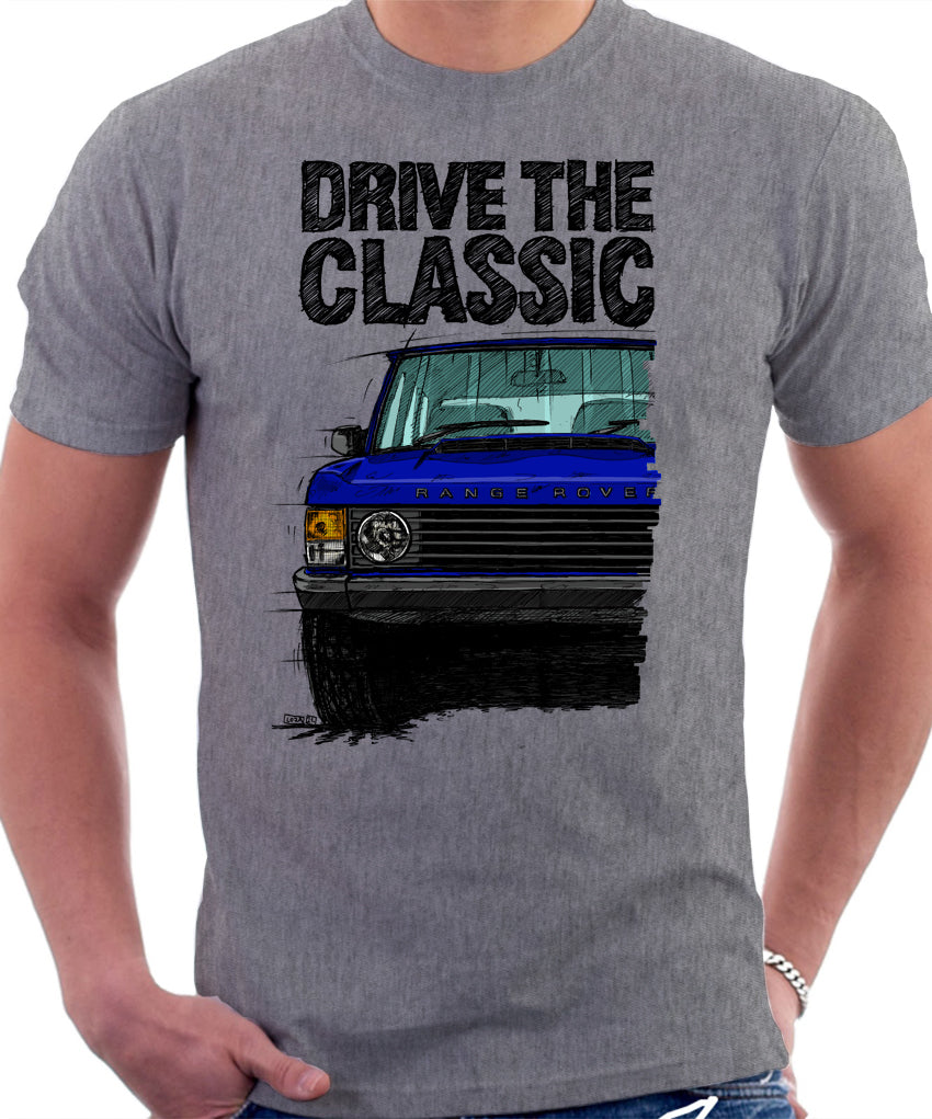 Drive The Classic Range Rover Classic Late Model. T-shirt in Heather G ...