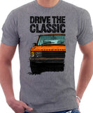 Drive The Classic Range Rover Classic Late Model. T-shirt in Heather Grey Color.