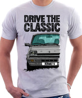 Drive The Classic Renault 5 GTL Early Model. T-shirt in White Color