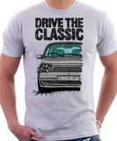 Drive The Classic Renault 5 GT Turbo. T-shirt in White Color