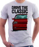 Drive The Classic Renault 5 GT Turbo. T-shirt in White Color