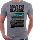 Drive The Classic R5 Turbo (Black Bumper). T-shirt in Heather Grey Color