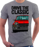 Drive The Classic R5 Turbo (Black Bumper). T-shirt in Heather Grey Color