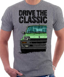 Drive The Classic R5 Turbo (Black Bumper). T-shirt in Heather Grey Color