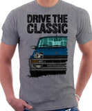 Drive The Classic R5 Turbo (Black Bumper). T-shirt in Heather Grey Color