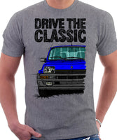 Drive The Classic R5 Turbo (Black Bumper). T-shirt in Heather Grey Color