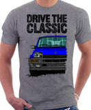 Drive The Classic R5 Turbo (Black Bumper). T-shirt in Heather Grey Color