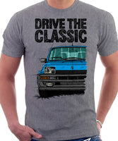 Drive The Classic R5 Turbo (Black Bumper). T-shirt in Heather Grey Color