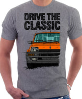 Drive The Classic R5 Turbo (Black Bumper). T-shirt in Heather Grey Color