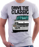 Drive The Classic Renault 5 Turbo ( Colour Bumper). T-shirt in White Color