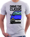 Drive The Classic Renault Twingo Early Model. T-shirt in White Color