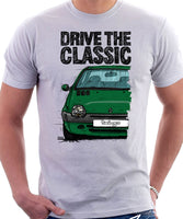 Drive The Classic Renault Twingo Late  Model. T-shirt in White Color