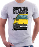 Drive The Classic Renault Twingo Mid Model. T-shirt in White Color