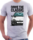 Drive The Classic Renault Twingo Mid Model. T-shirt in White Color