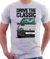 Drive The Classic Renault Twingo Mid Model. T-shirt in White Color