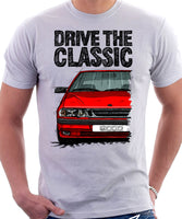 Drive The Classic Saab 9000 Aero. T-shirt in White Colour